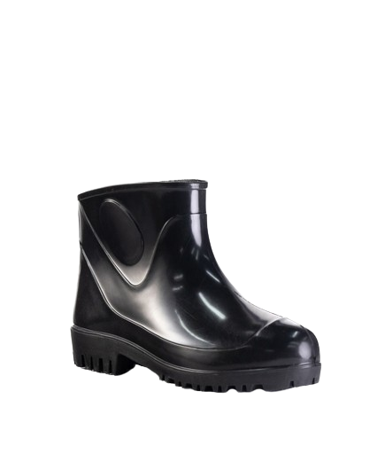 Bota de PVC Innpro cano curto preta 16cm CA 40681