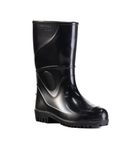 Bota de PVC Innpro cano médio preta 28cm CA 36025